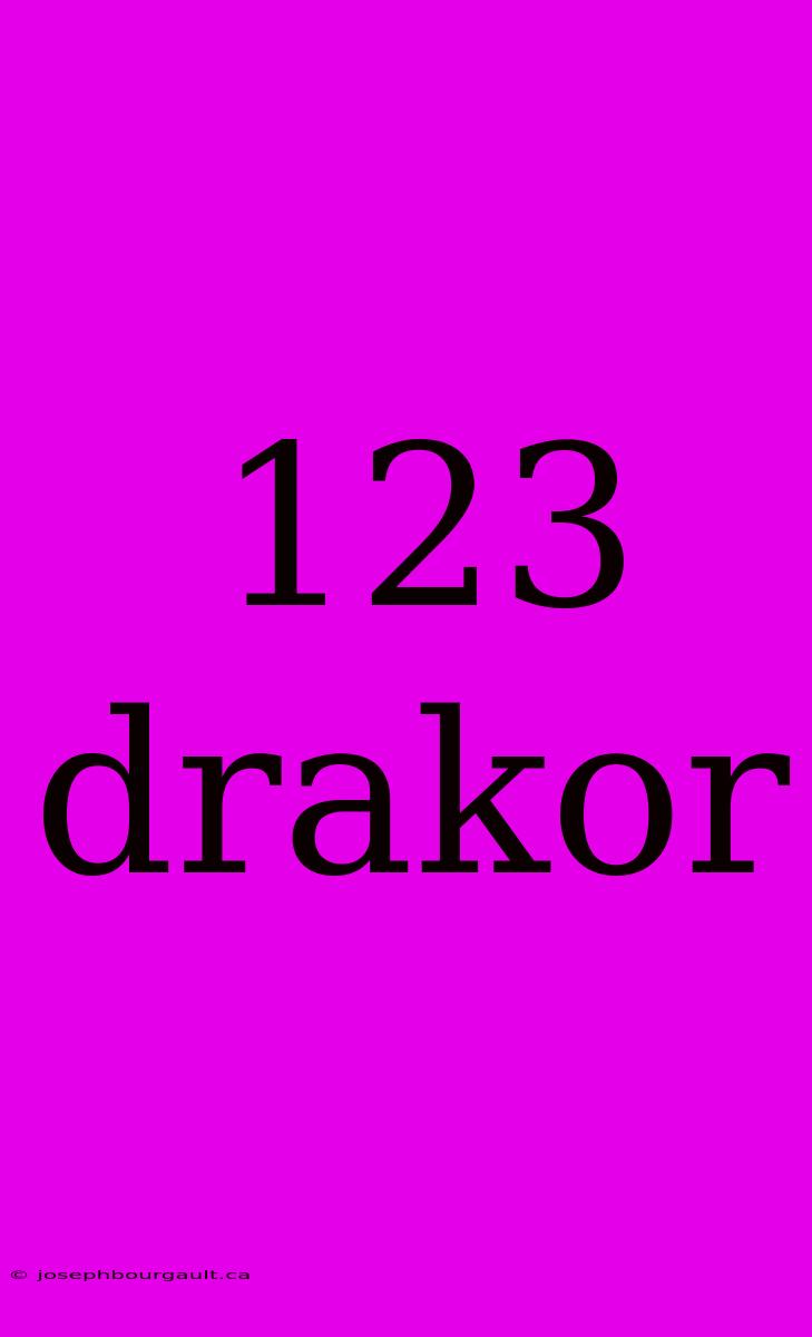 123 Drakor