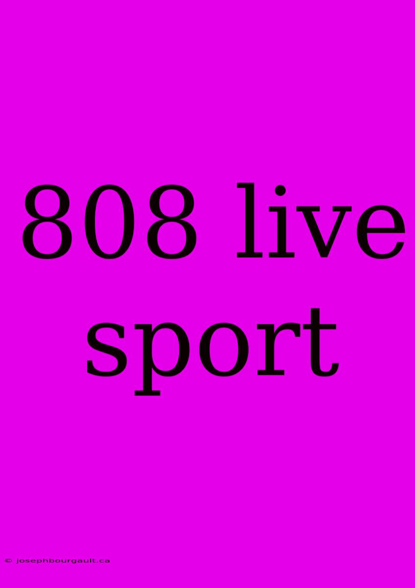 808 Live Sport