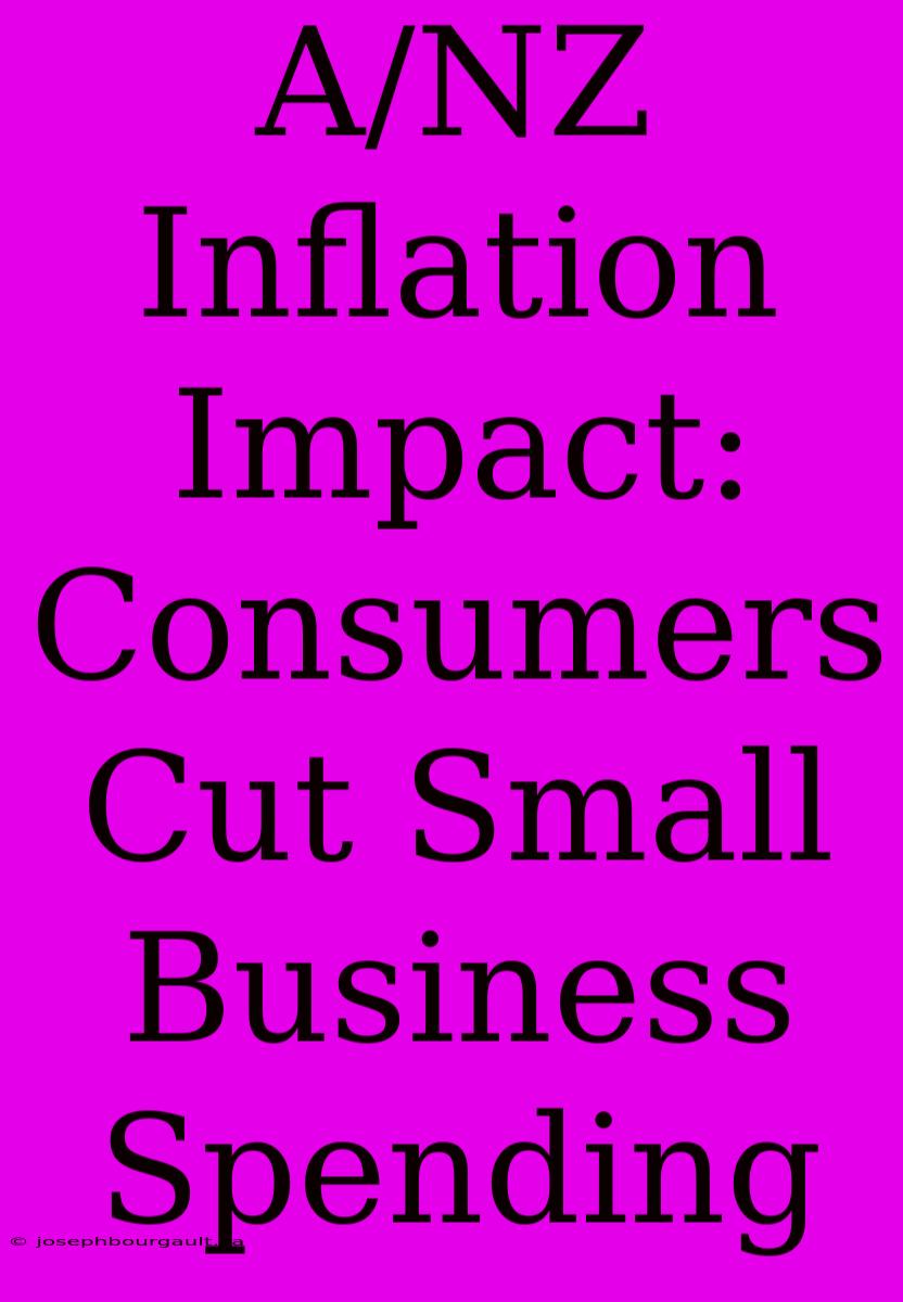 A/NZ Inflation Impact: Consumers Cut Small Business Spending