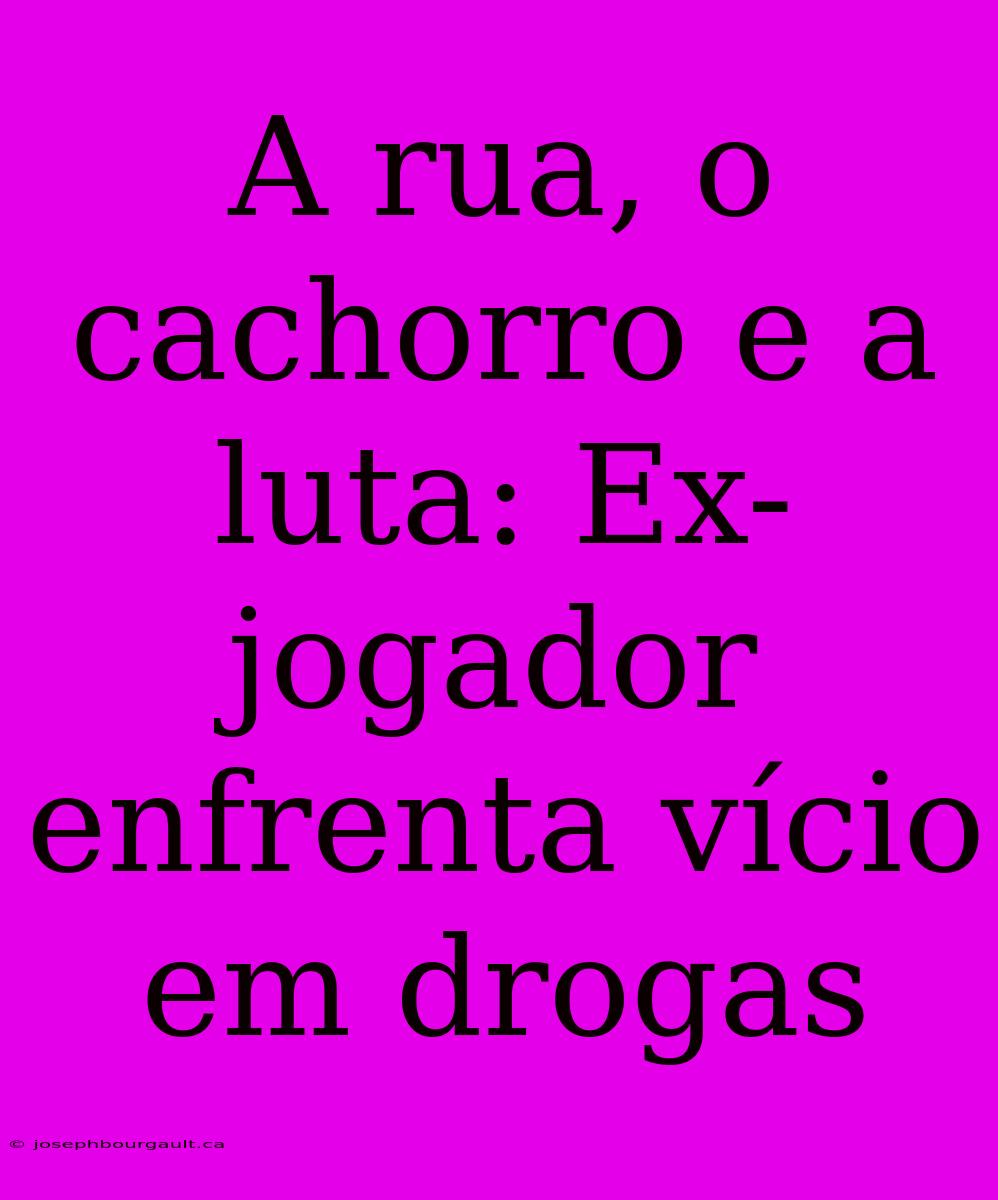 A Rua, O Cachorro E A Luta: Ex-jogador Enfrenta Vício Em Drogas