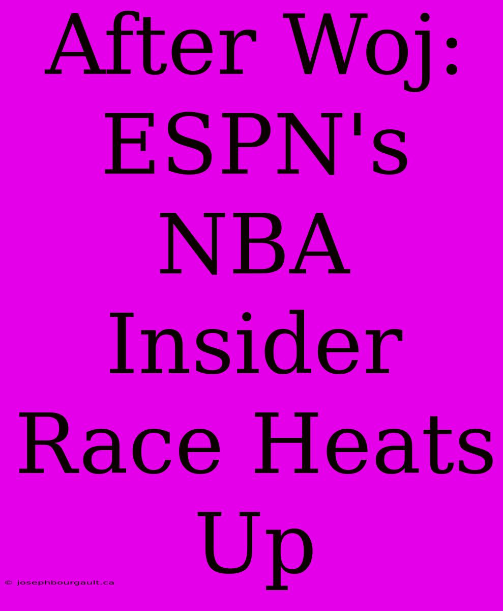 After Woj:  ESPN's NBA Insider Race Heats Up