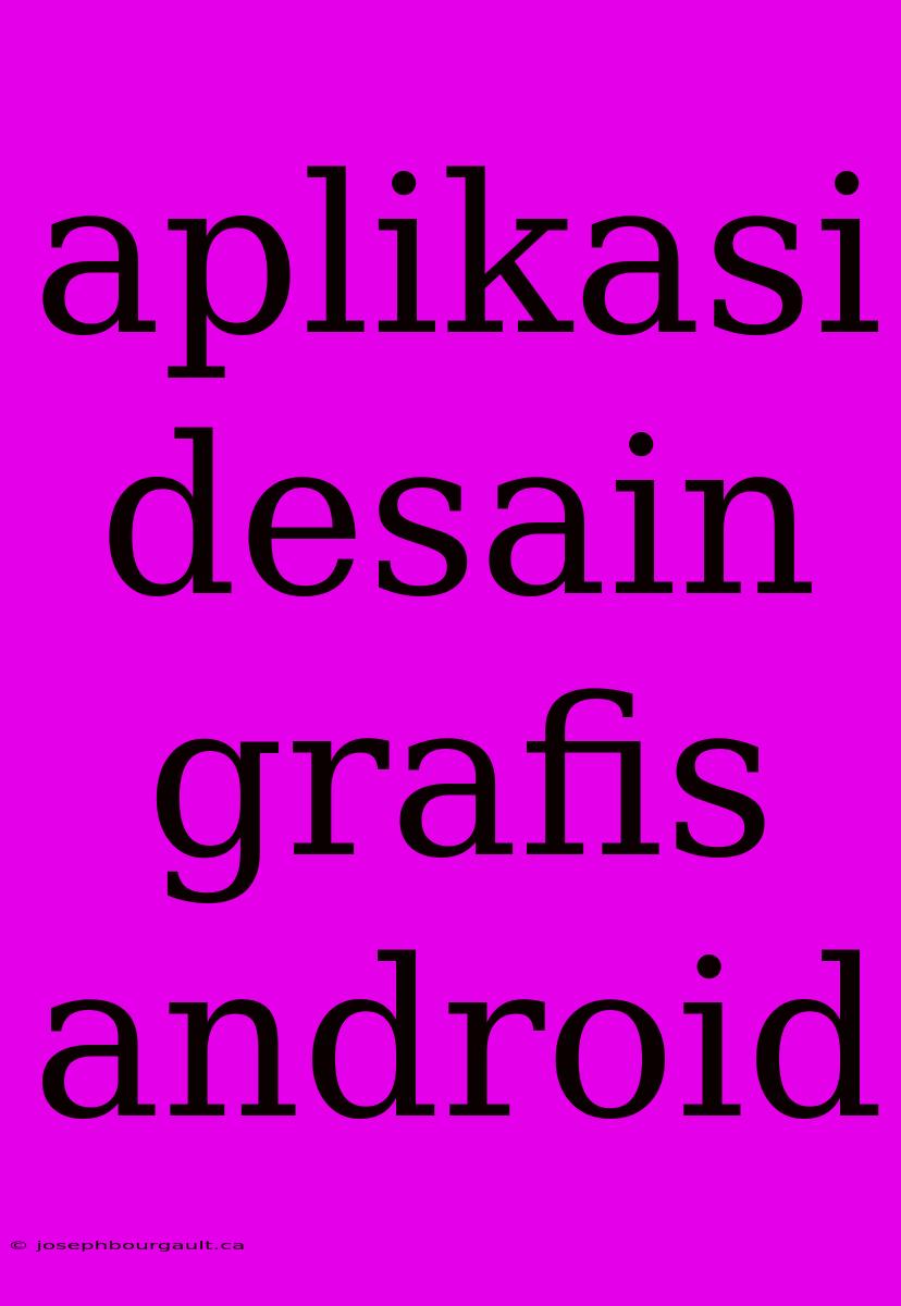 Aplikasi Desain Grafis Android