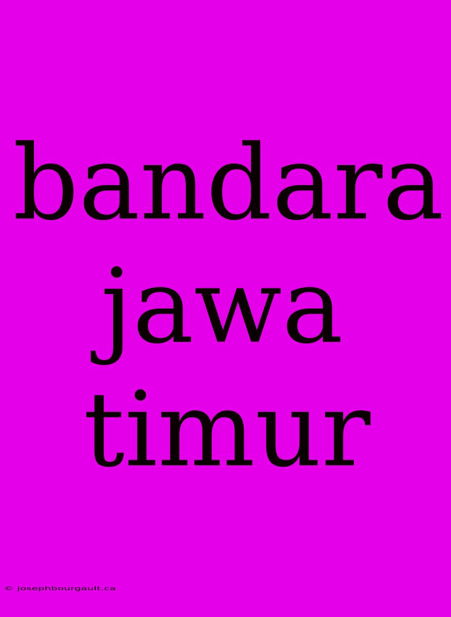 Bandara Jawa Timur