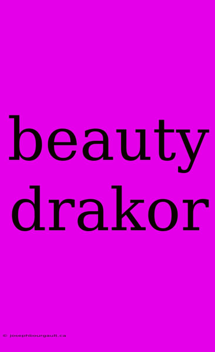 Beauty Drakor