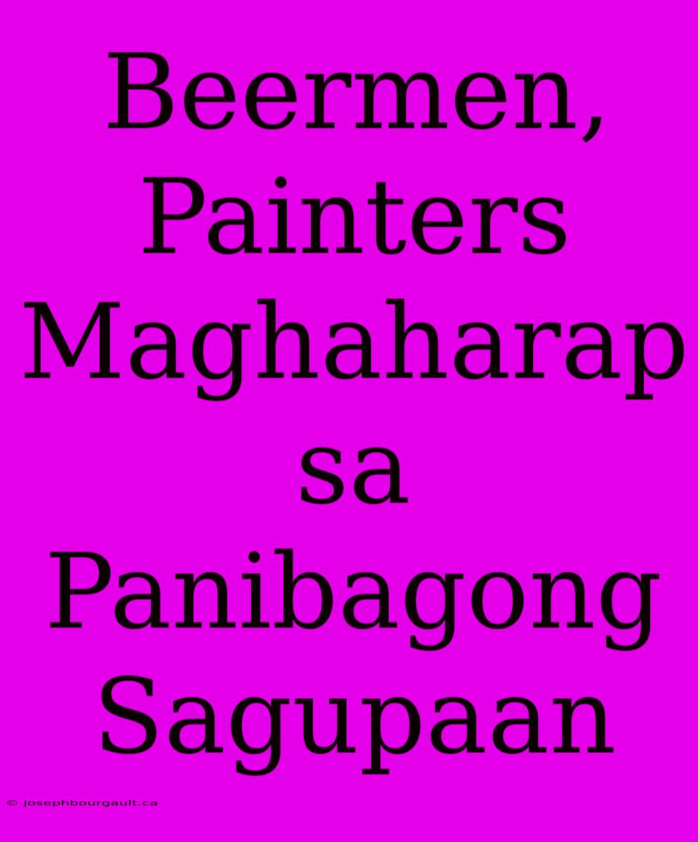 Beermen, Painters Maghaharap Sa Panibagong Sagupaan