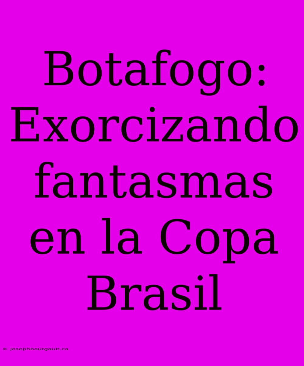 Botafogo: Exorcizando Fantasmas En La Copa Brasil