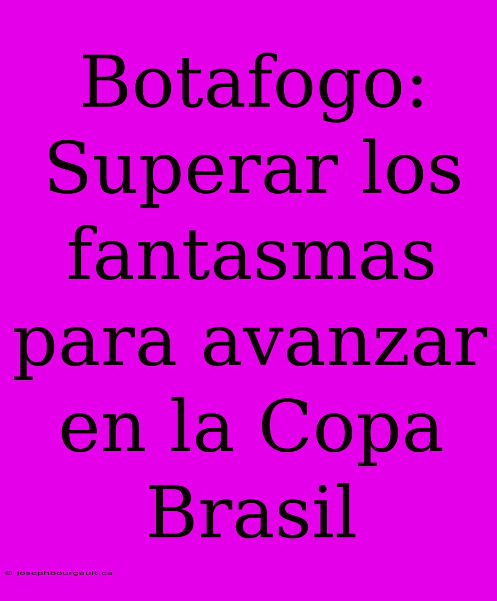 Botafogo: Superar Los Fantasmas Para Avanzar En La Copa Brasil