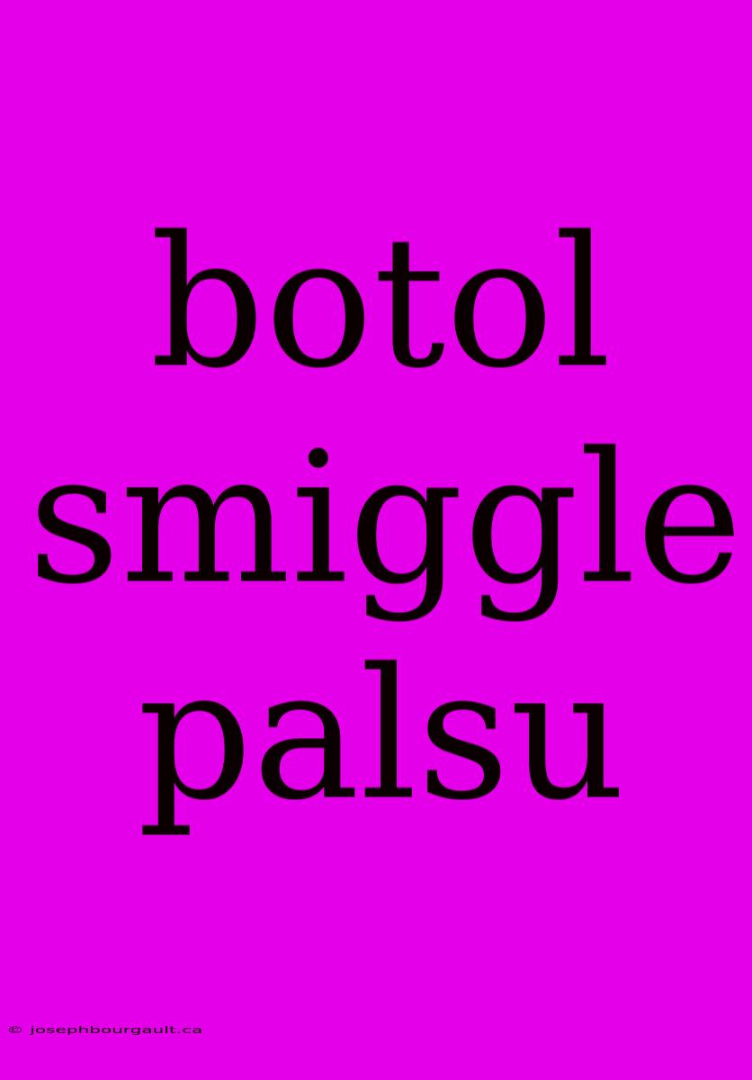 Botol Smiggle Palsu