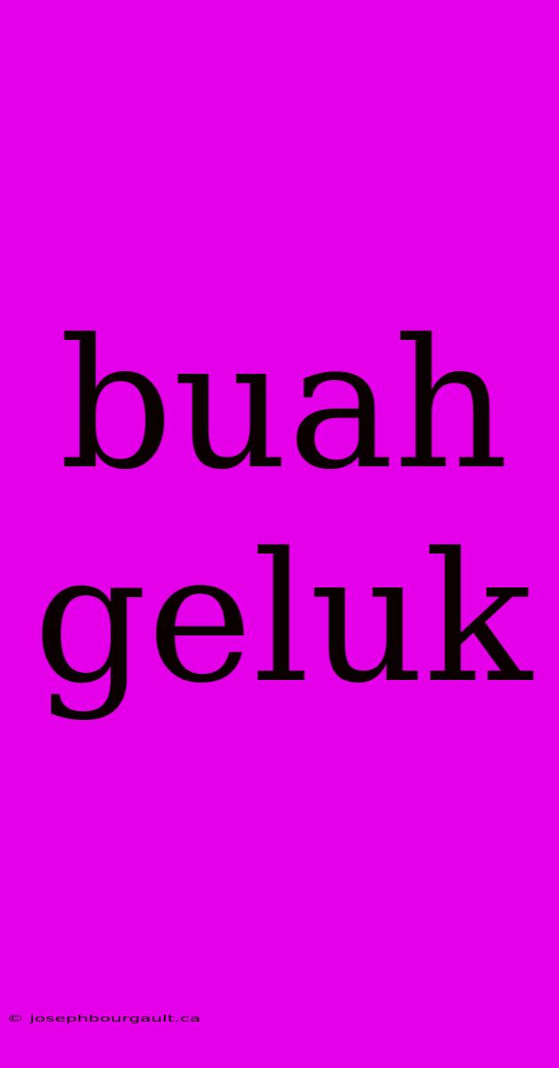 Buah Geluk