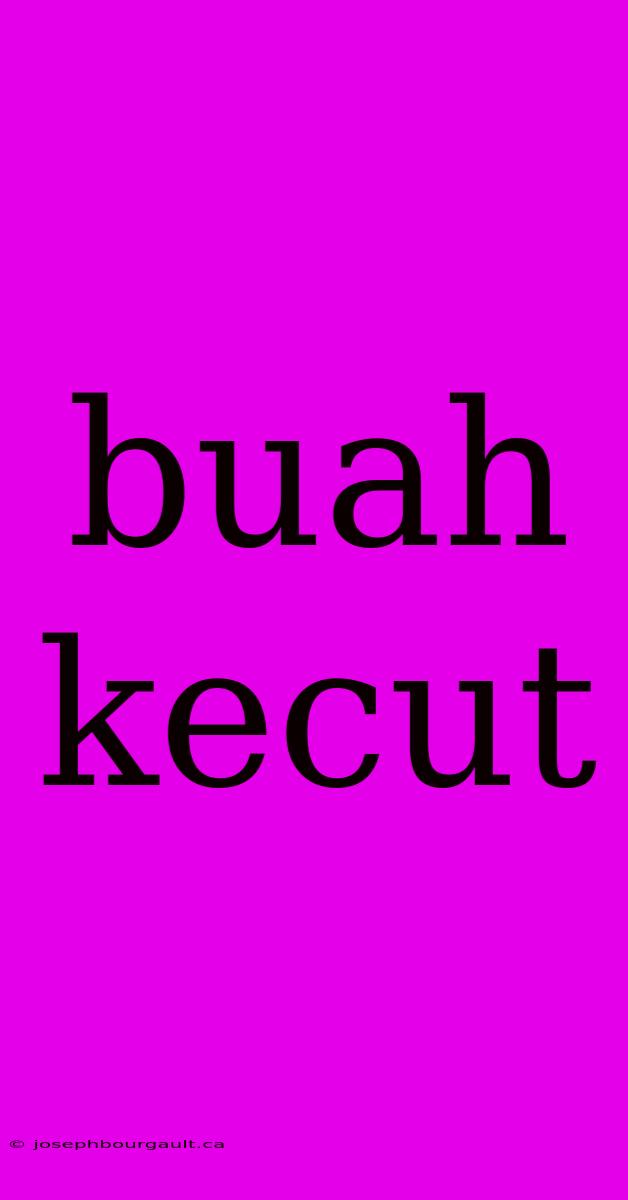 Buah Kecut