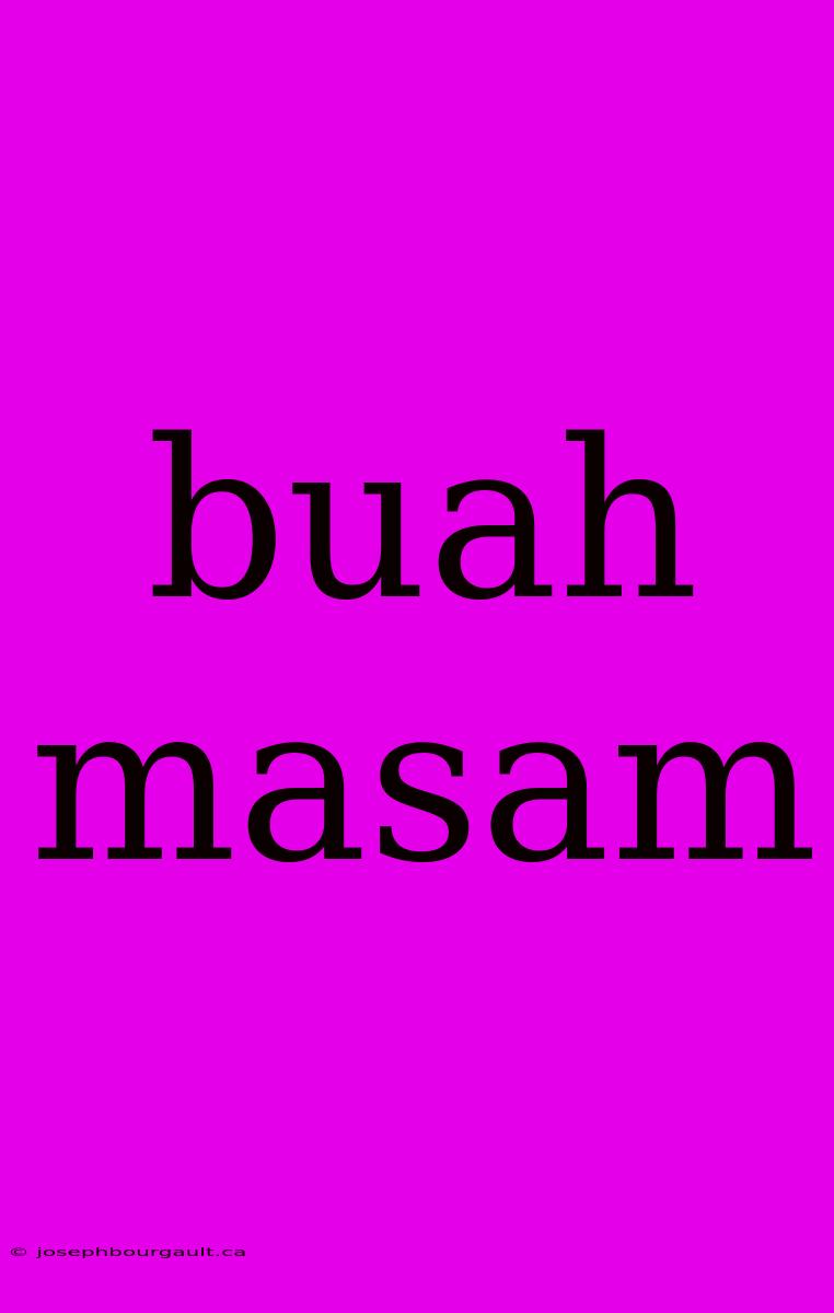 Buah Masam