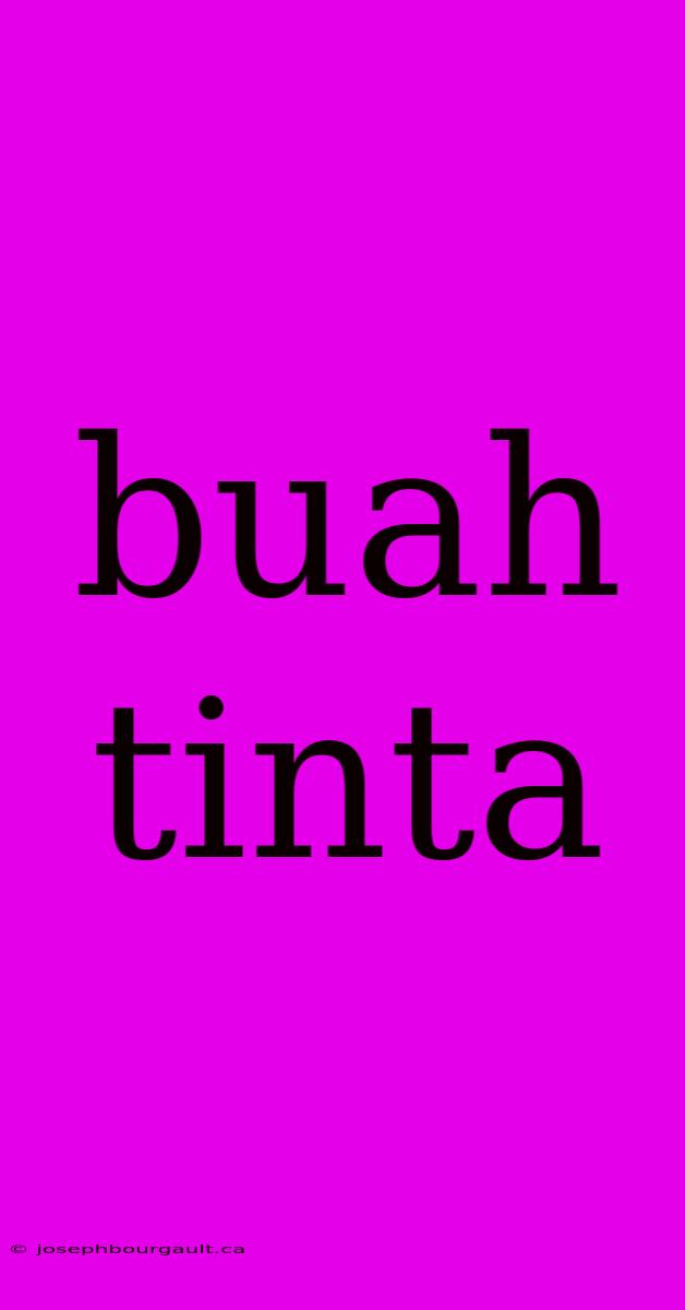 Buah Tinta