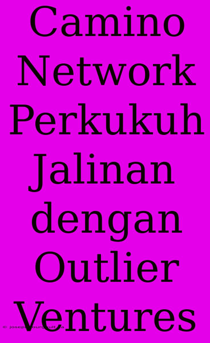 Camino Network Perkukuh Jalinan Dengan Outlier Ventures