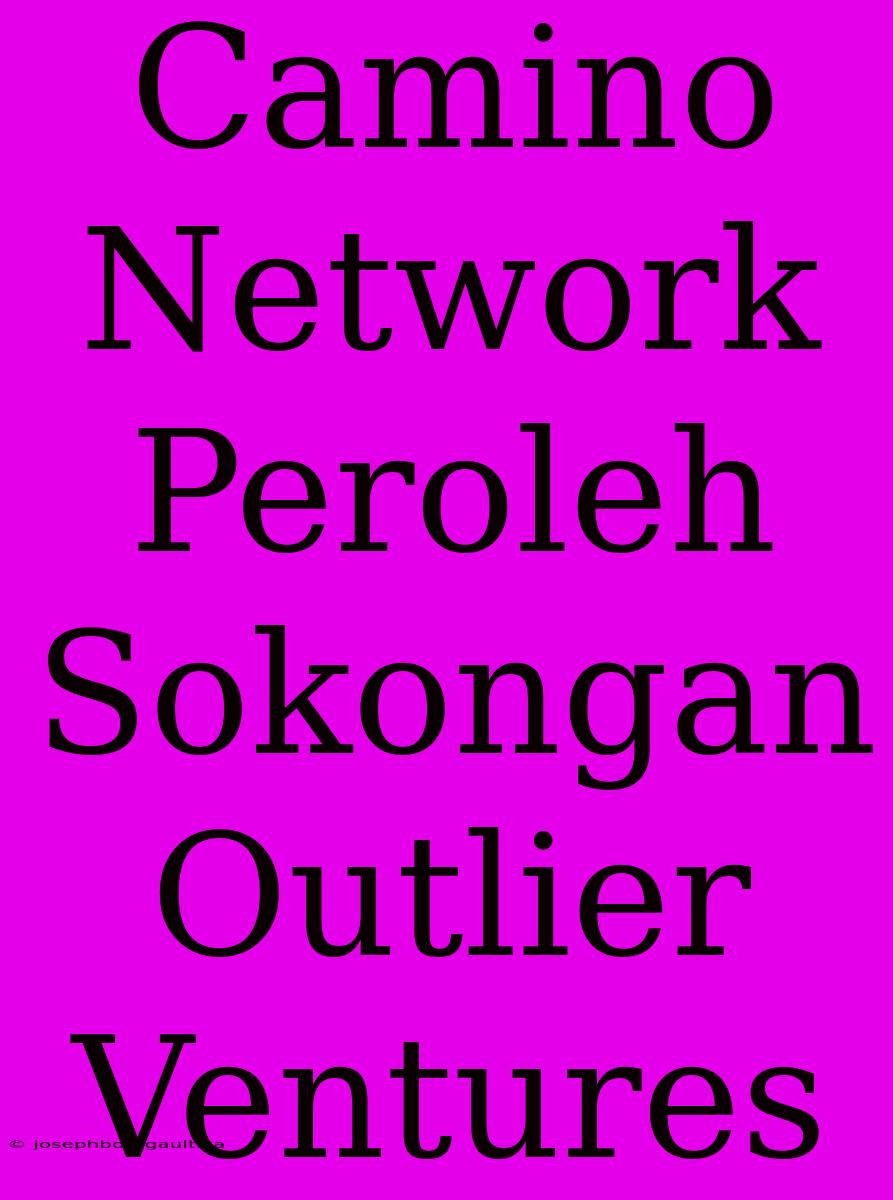 Camino Network Peroleh Sokongan Outlier Ventures