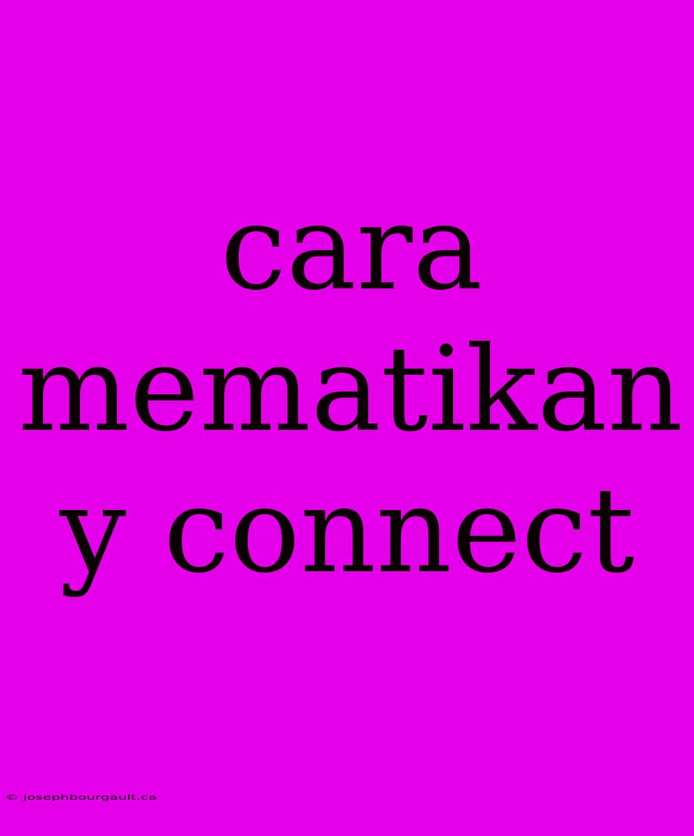 Cara Mematikan Y Connect