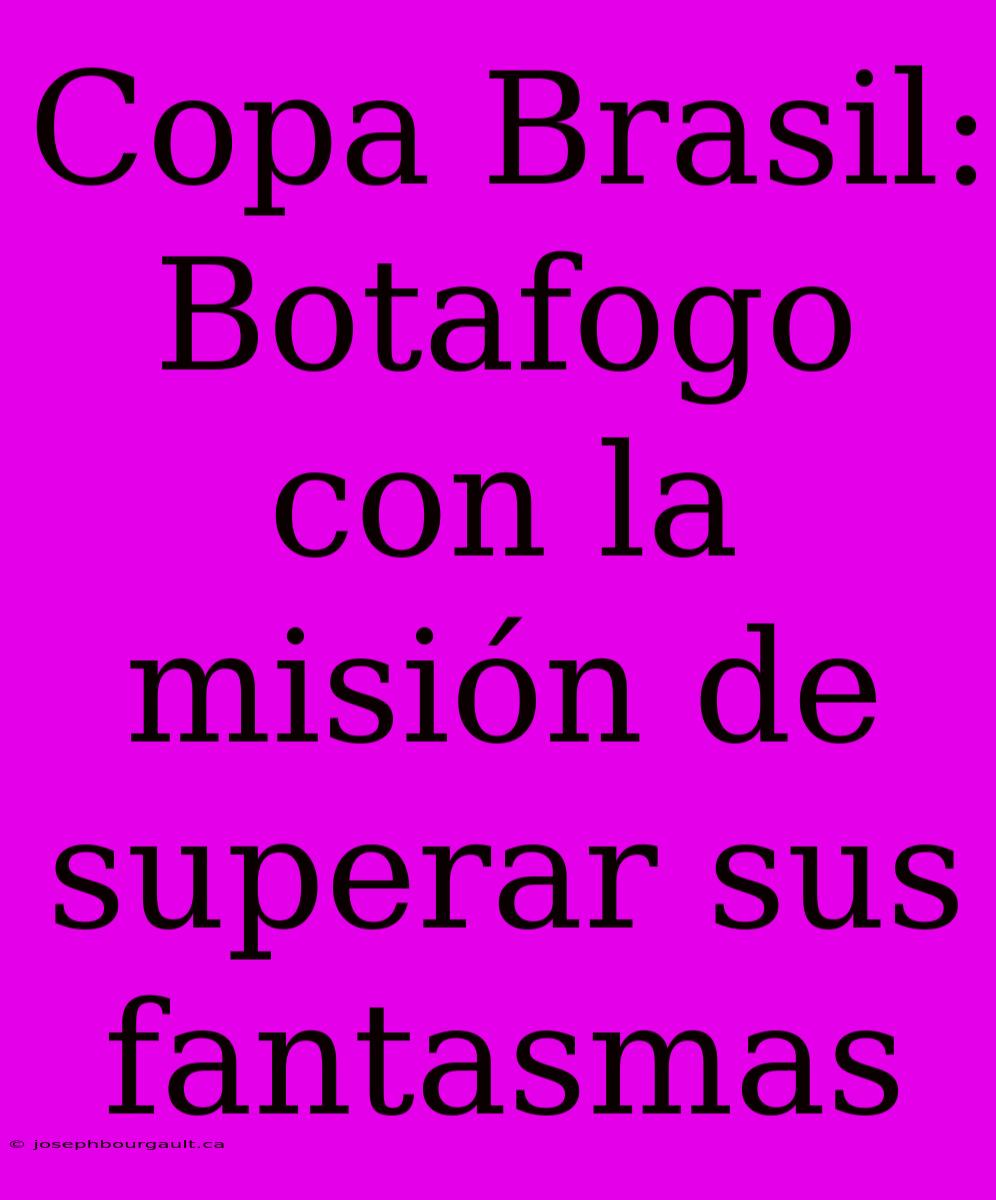 Copa Brasil: Botafogo Con La Misión De Superar Sus Fantasmas