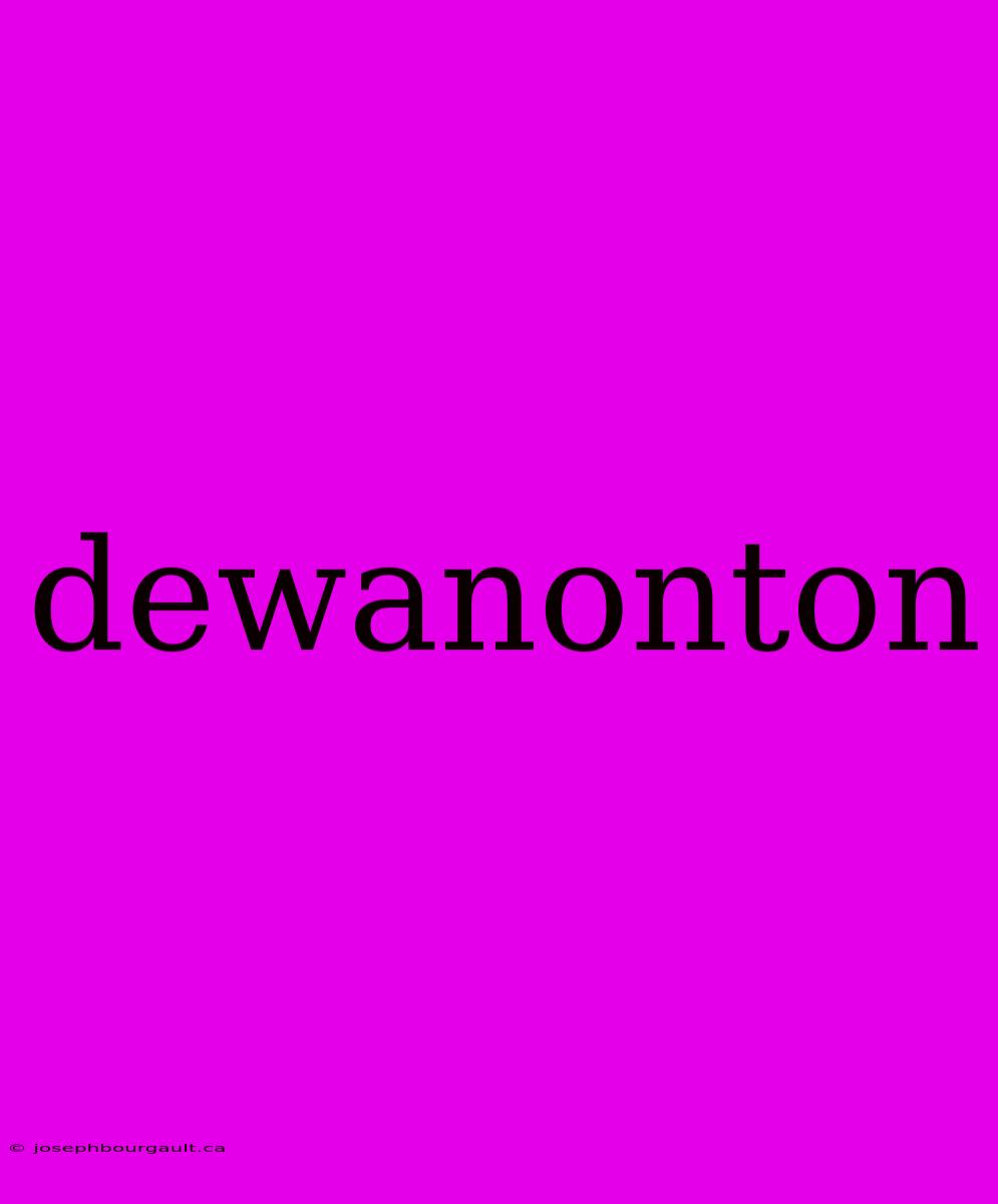 Dewanonton