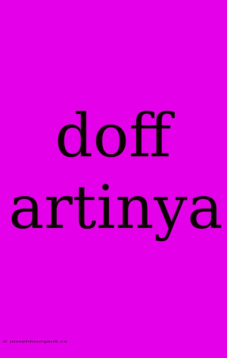 Doff Artinya