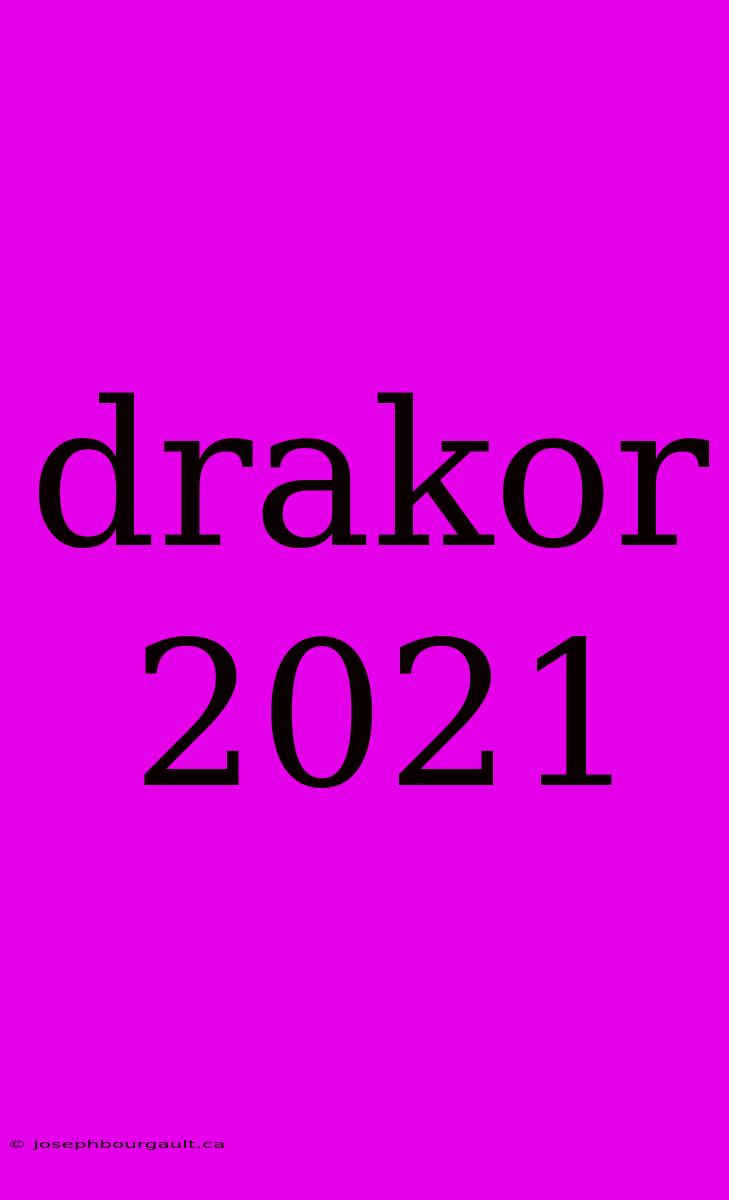 Drakor 2021