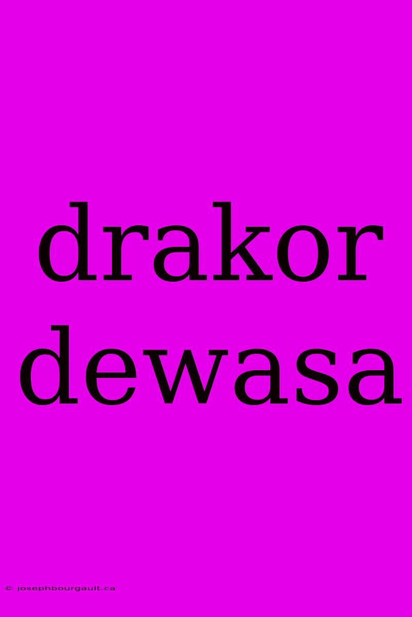 Drakor Dewasa