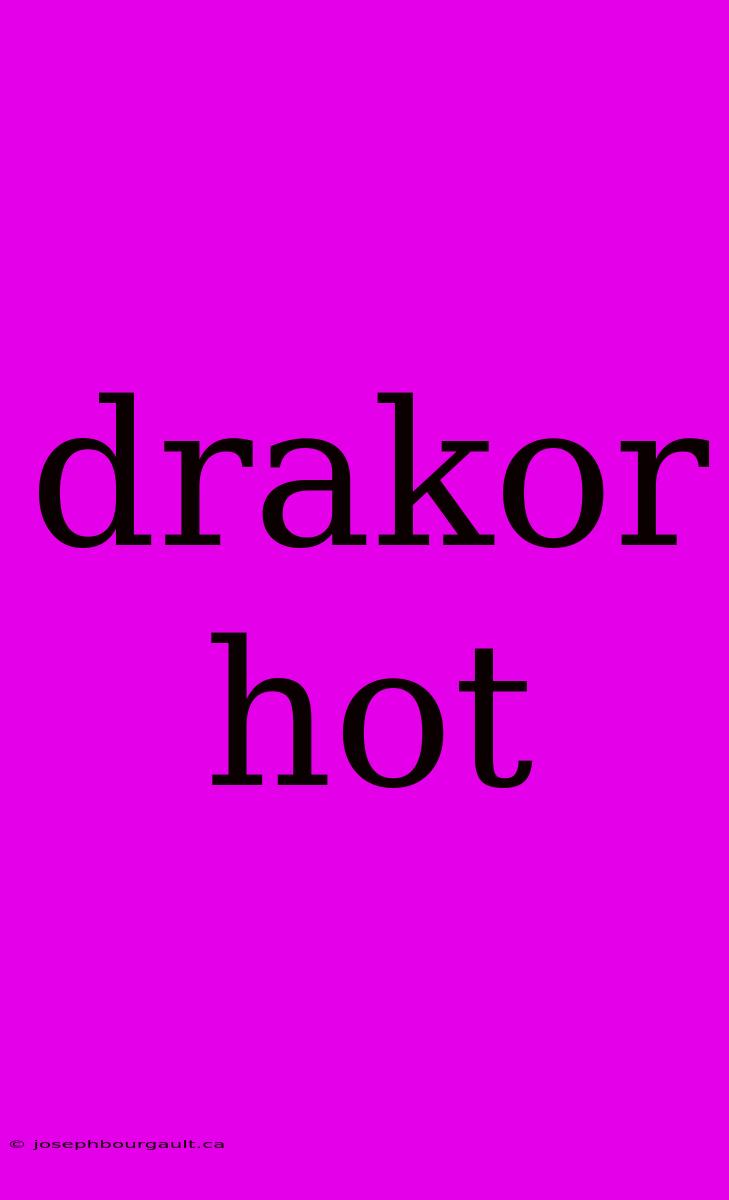 Drakor Hot