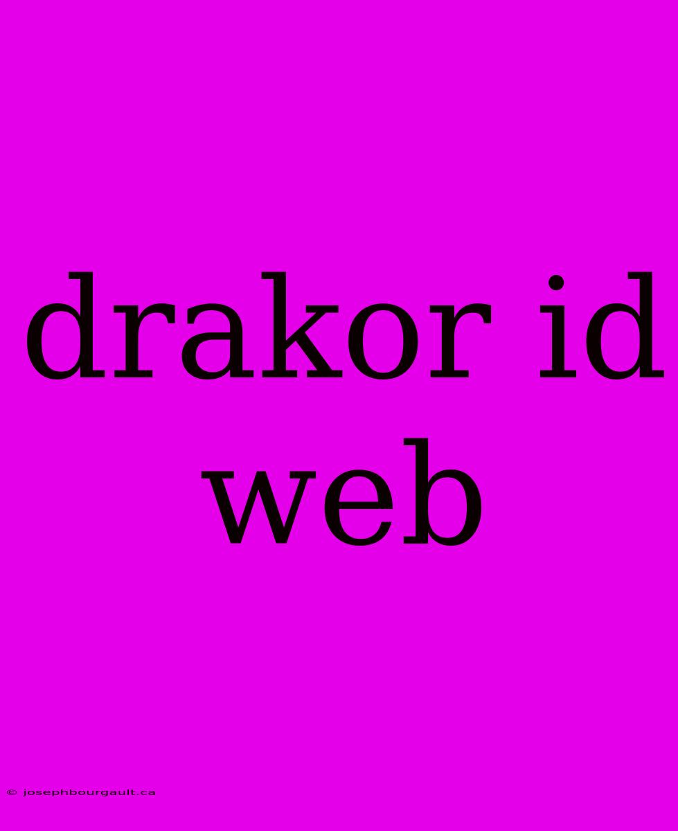 Drakor Id Web