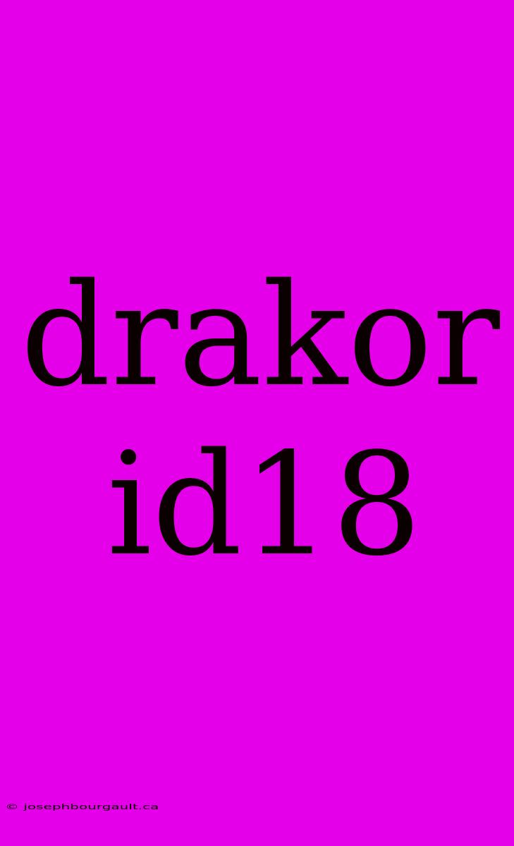 Drakor Id18