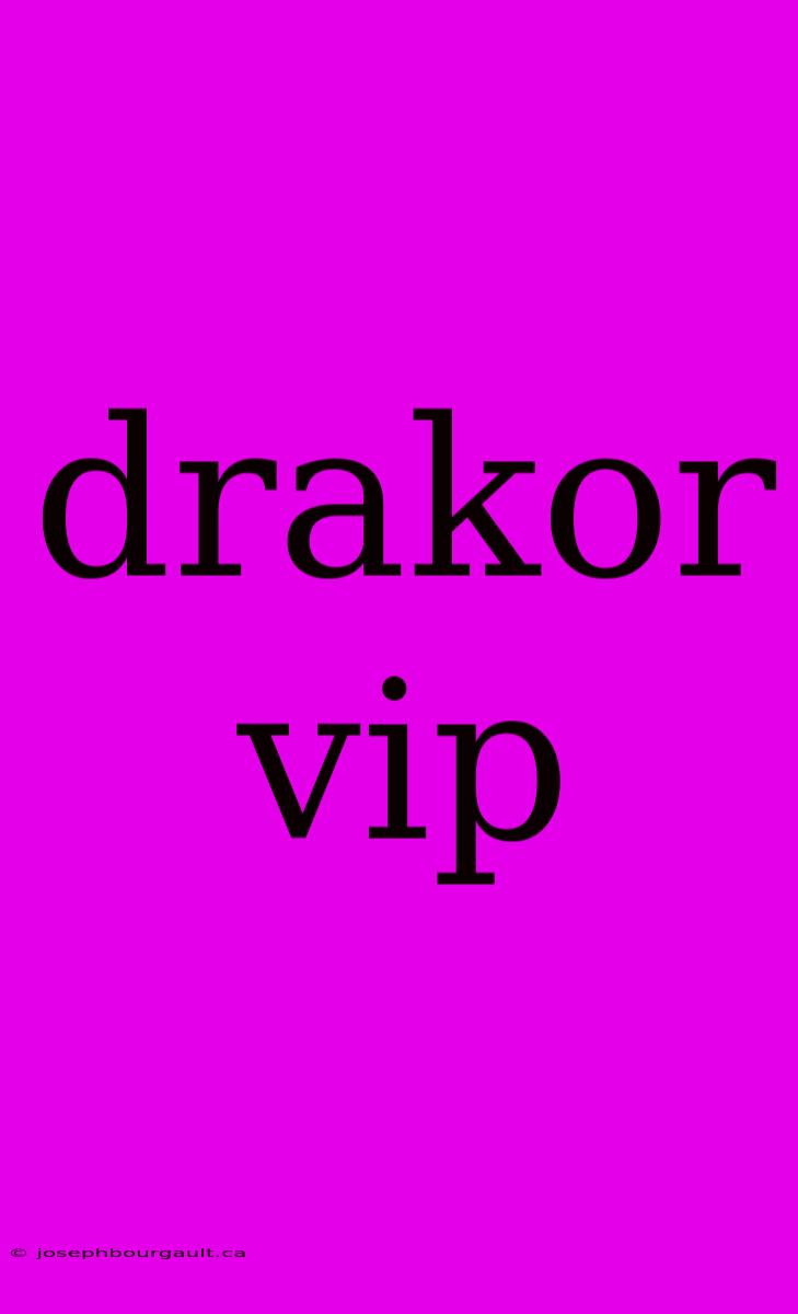 Drakor Vip