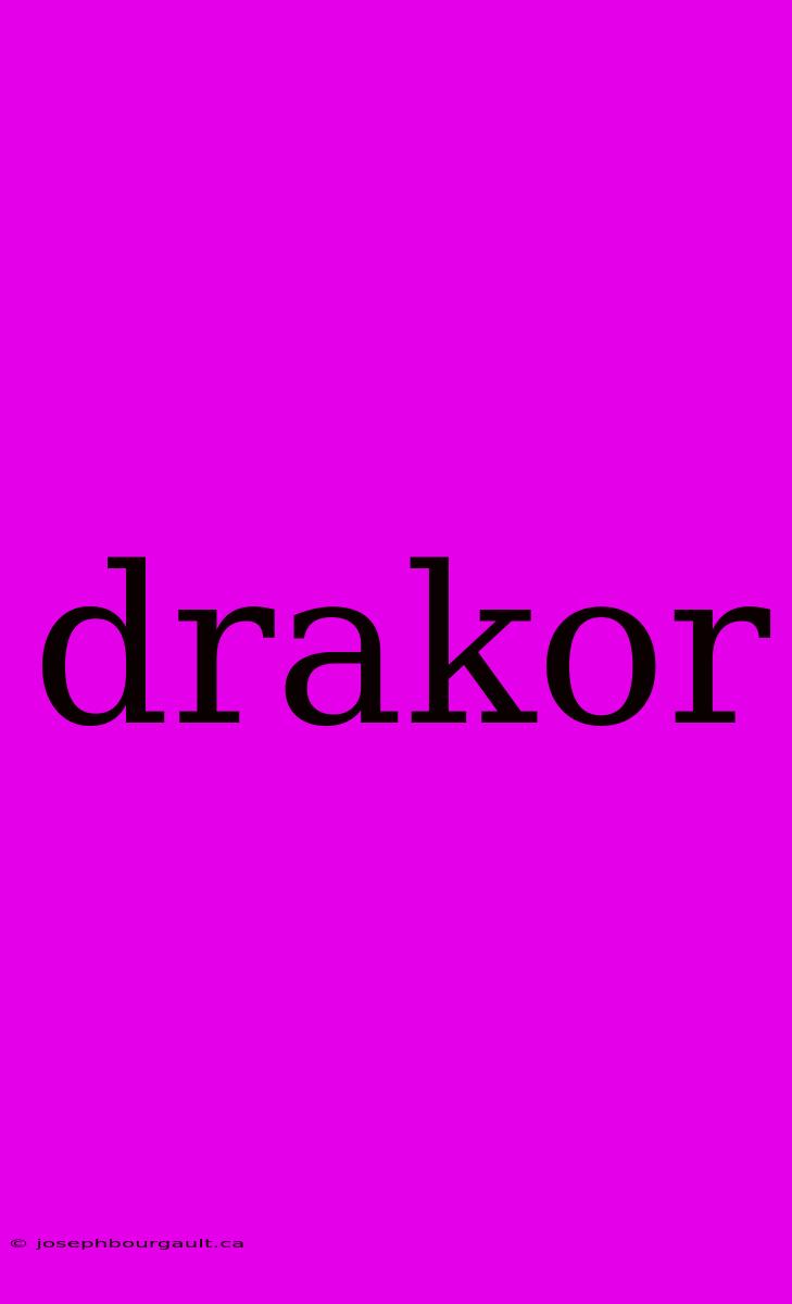 Drakor