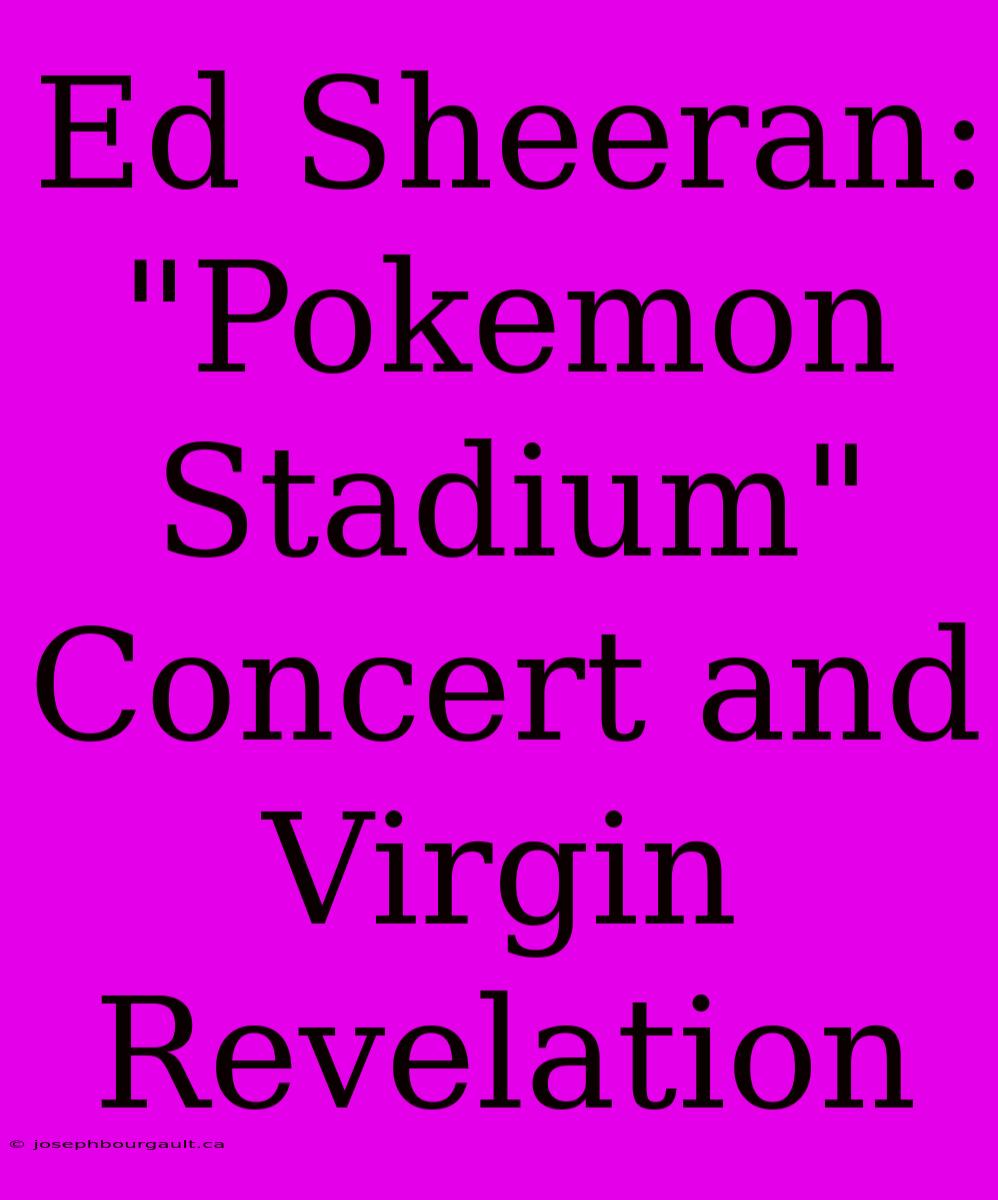 Ed Sheeran: 