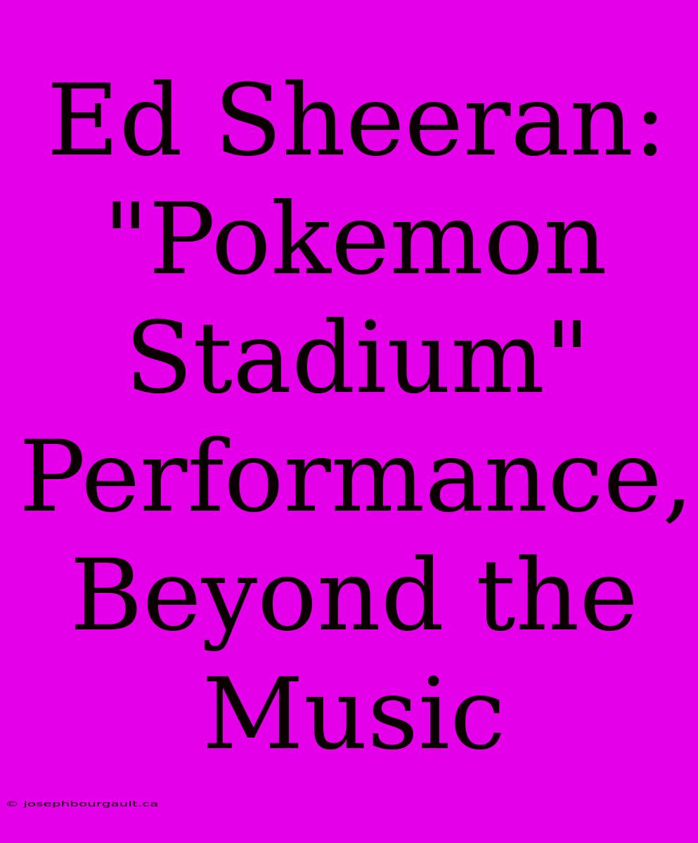 Ed Sheeran: 