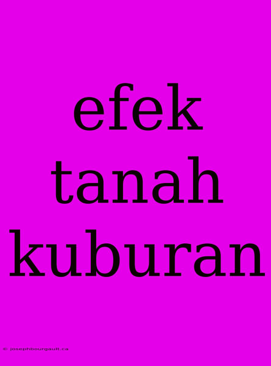 Efek Tanah Kuburan