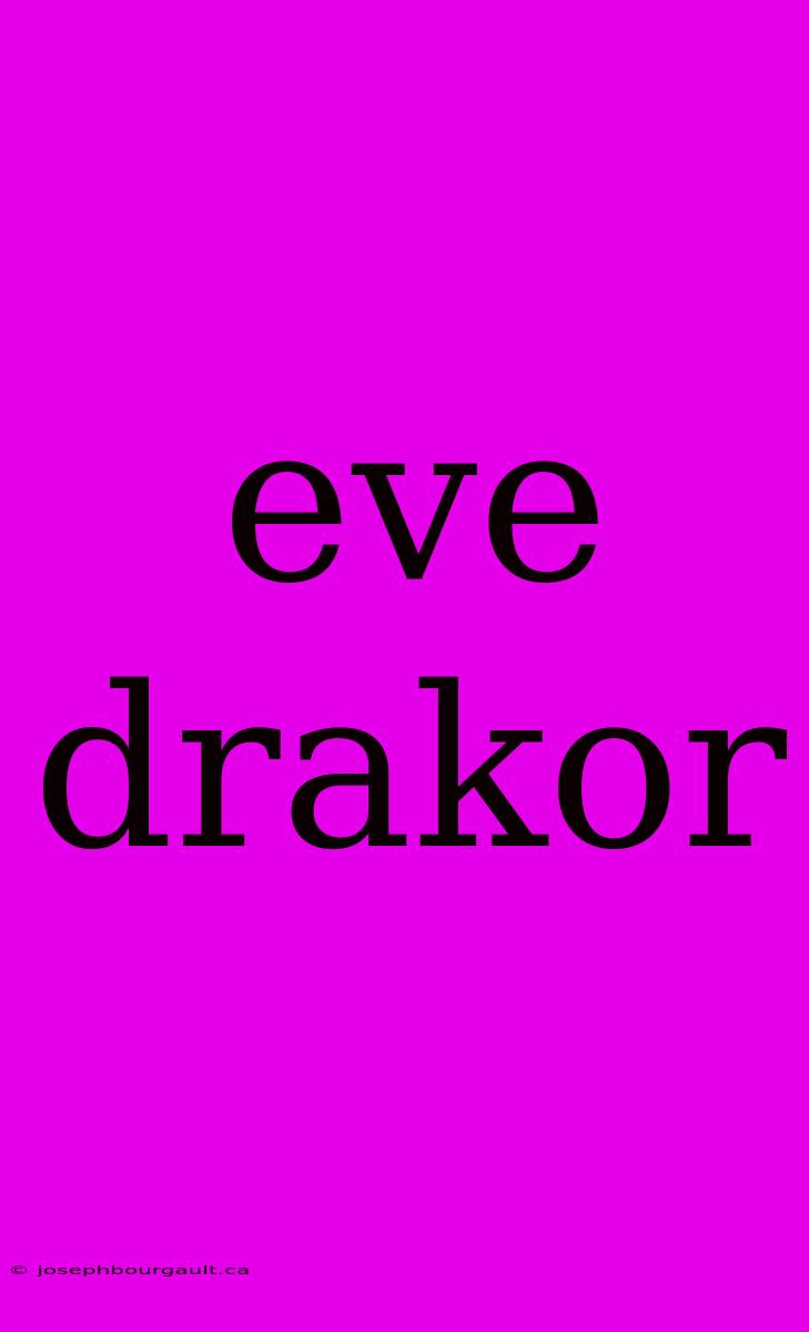 Eve Drakor