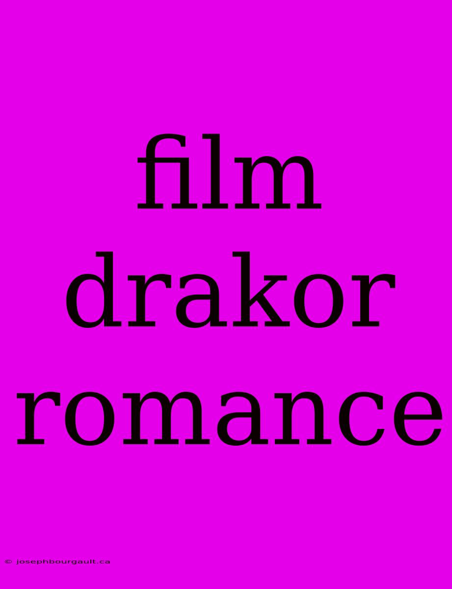 Film Drakor Romance