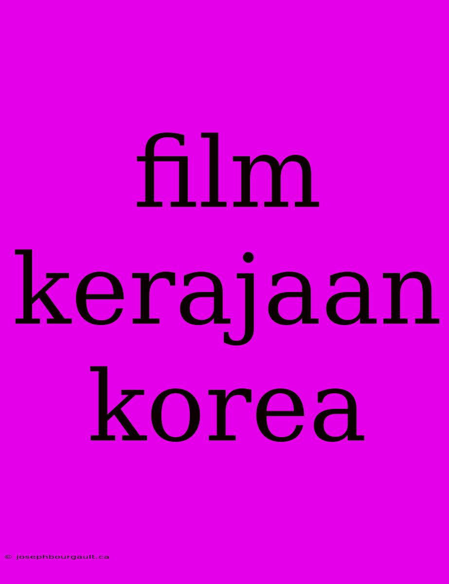 Film Kerajaan Korea