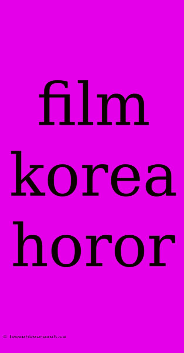 Film Korea Horor