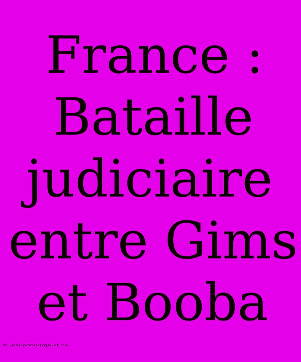 France : Bataille Judiciaire Entre Gims Et Booba