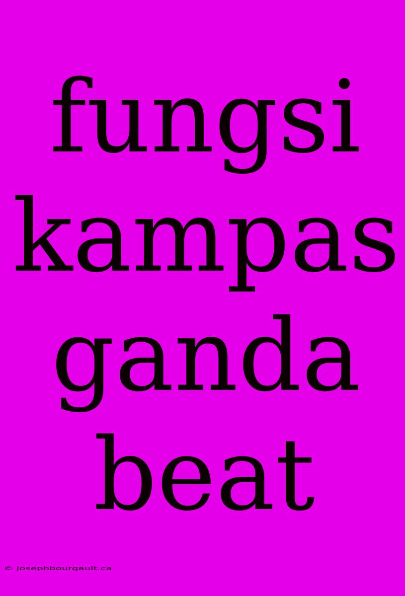 Fungsi Kampas Ganda Beat