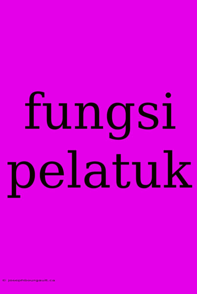 Fungsi Pelatuk