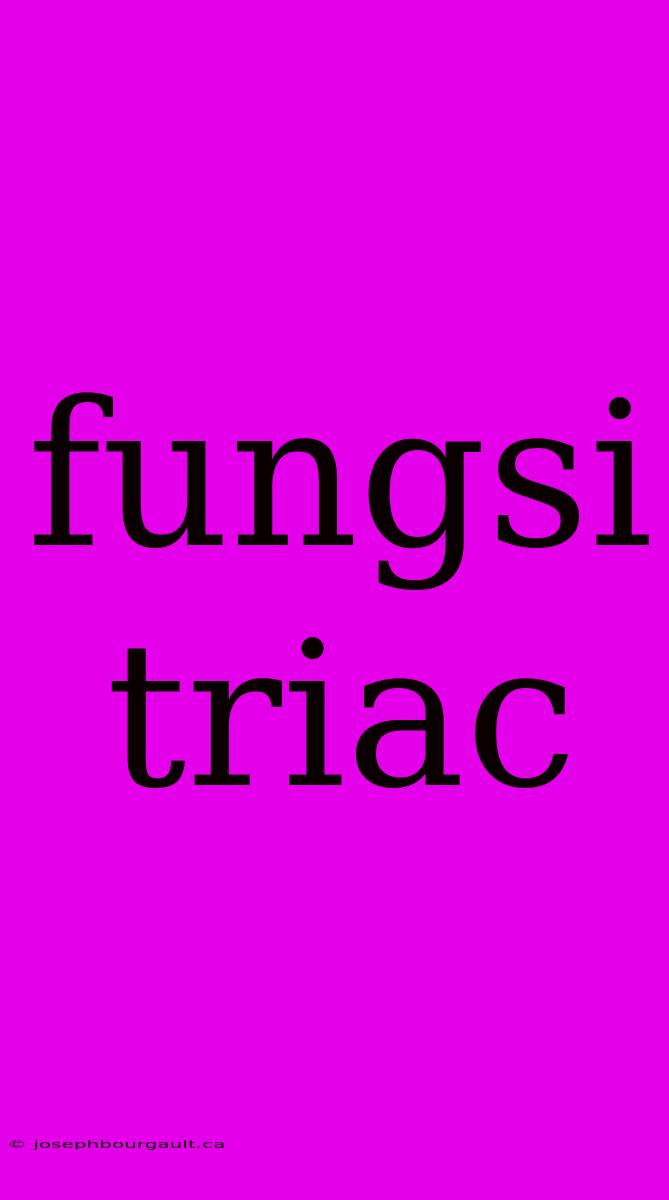 Fungsi Triac