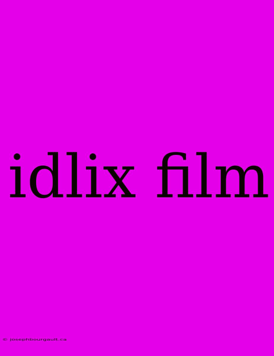 Idlix Film