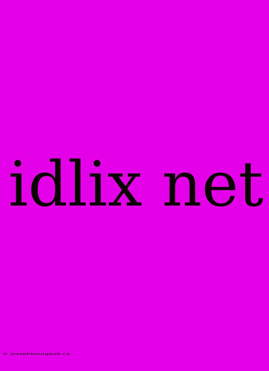 Idlix Net