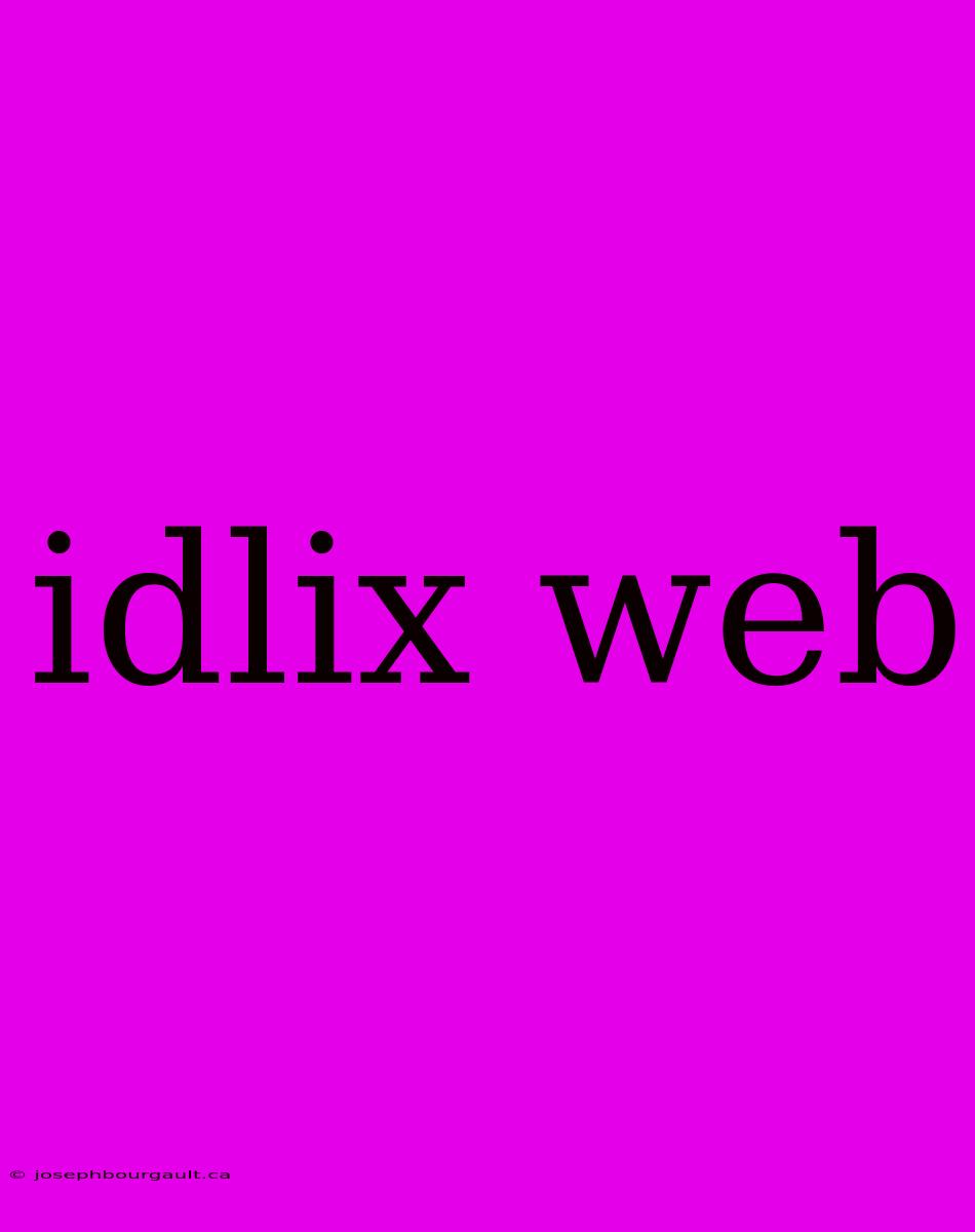 Idlix Web