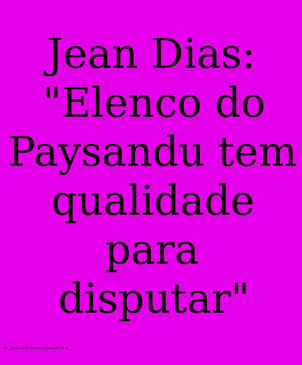 Jean Dias: 