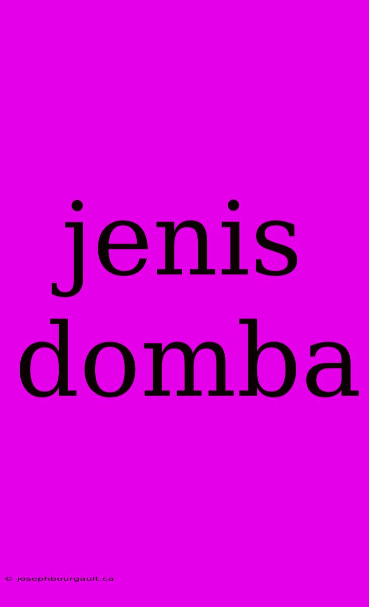 Jenis Domba