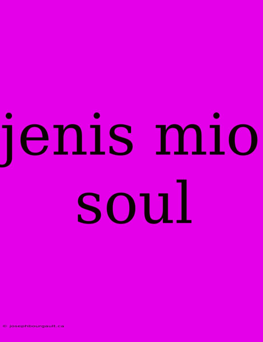 Jenis Mio Soul