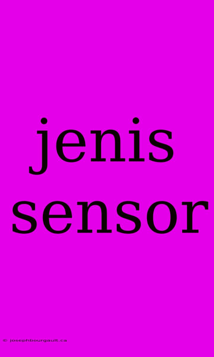 Jenis Sensor