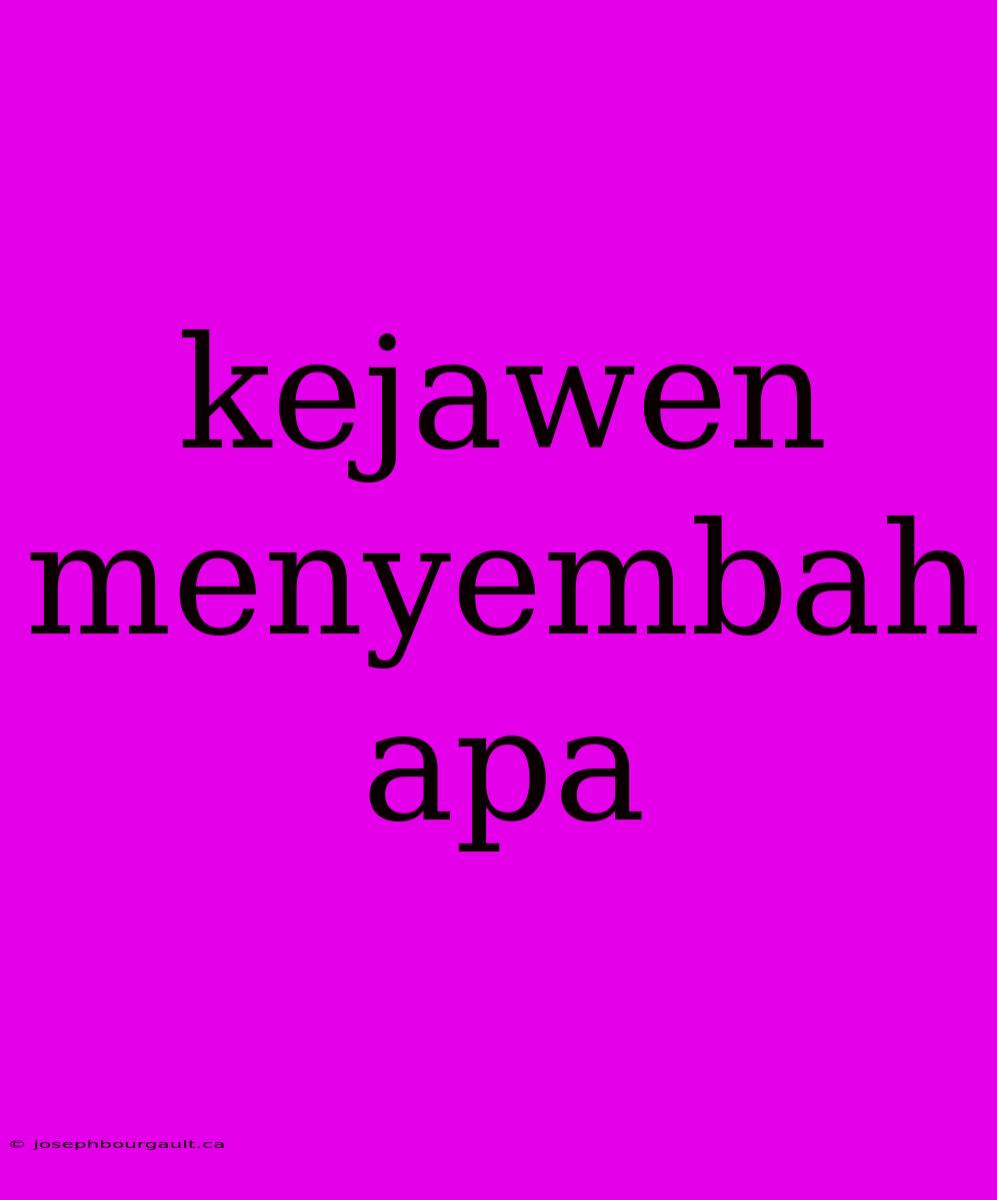 Kejawen Menyembah Apa