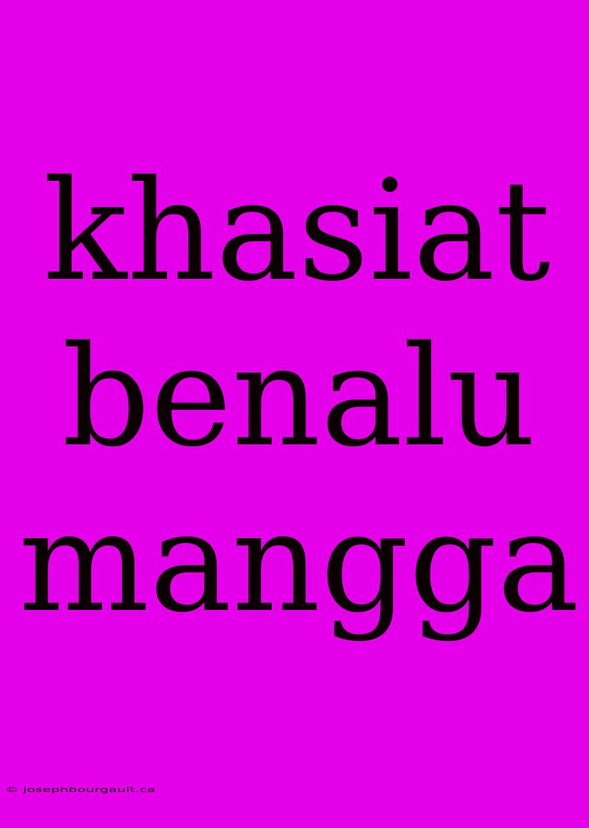 Khasiat Benalu Mangga