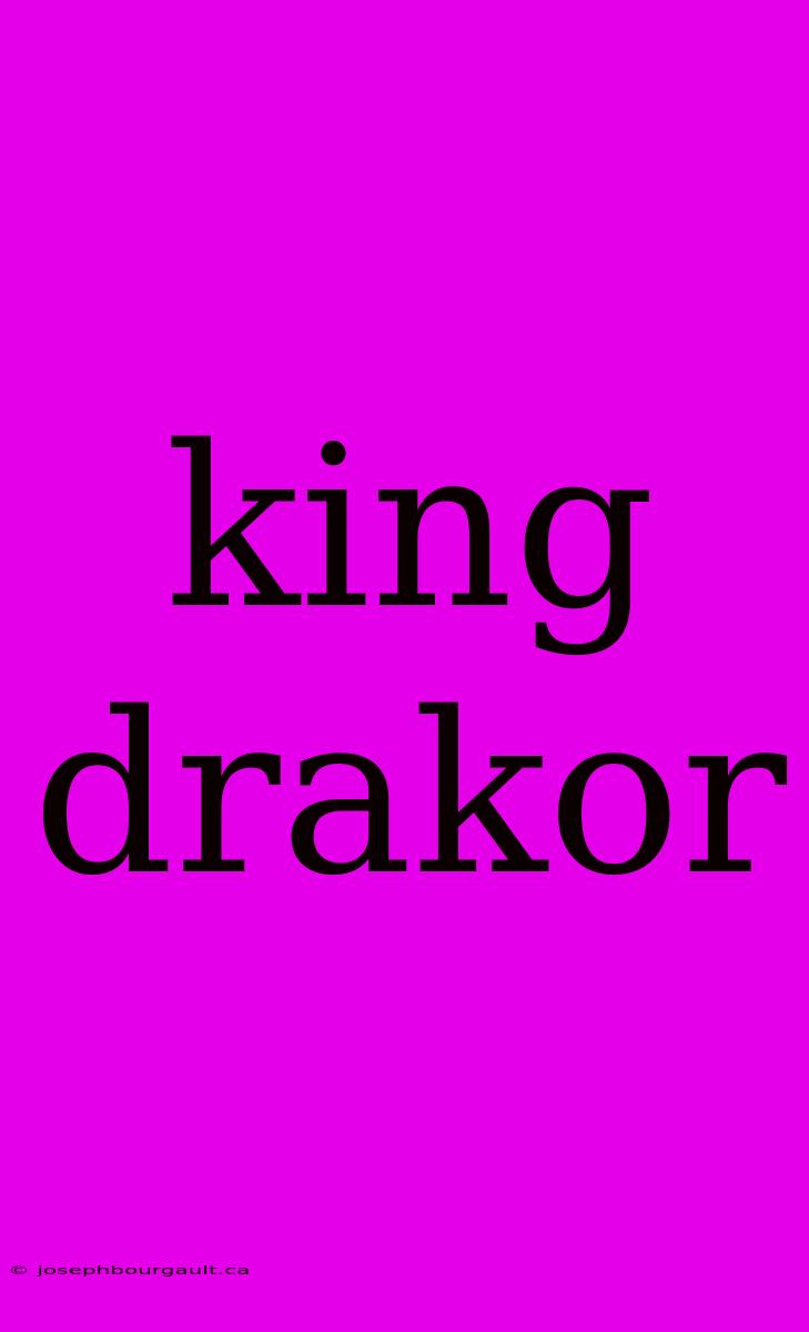 King Drakor